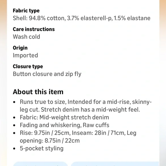 Good American Skinny Jeans. WORN ONCE! SZ 8 SZ 29 Length 28 - Picture 4 of 8